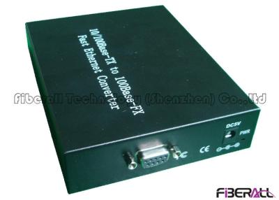 China 100M UART Fiber Media Converter With DB9 Port RS232 Asynchronous Optical Modem for sale