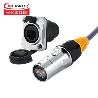 China Cnlinko	Waterproof Rj45 Connector , IP65 Waterproof Cat5e Connectors For Led Display for sale