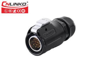China 12 Pins Multicore Welding Male Female Wire Connectors CNLINKO M20 Field Assembly for sale