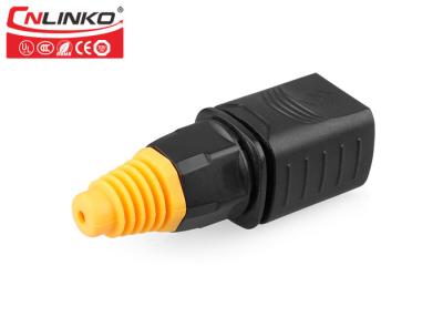 China CNLINKO Rj45 Panel Mount Connector , Male Female Plastic Network Cable Connector for sale