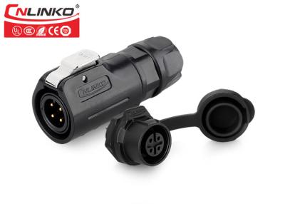 China CNLINKO 4 Pin 20AWG IP68 6mm Waterproof Cable Connector for sale