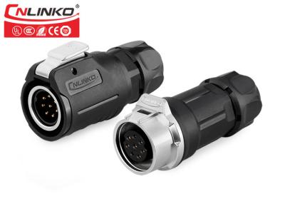 China Cnlinko M16 Ip67 9pin 250V 5a Male Female Connector for sale