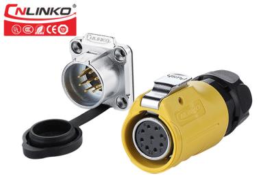 China Cnlinko IP67 9pin Plug And Socket Connector 5A Zinc Alloy for sale