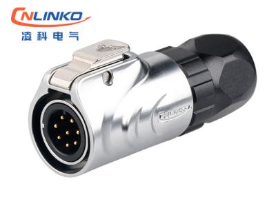 China Conector hembra-varón 22AWG CNLINKO M12 de los datos del Pin IP67 del CCC 8 en venta