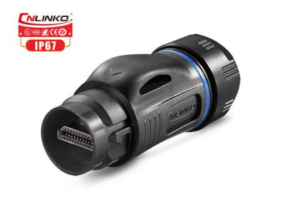 中国 Cnlinko HDMI 2.0 1mワイヤー防水コードのコネクター4k HD IP67 販売のため