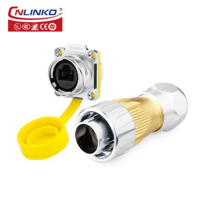 China 8p8c Pin Cnlinko IP67 Outdoor RJ45 Connector Zinc Alloy for sale