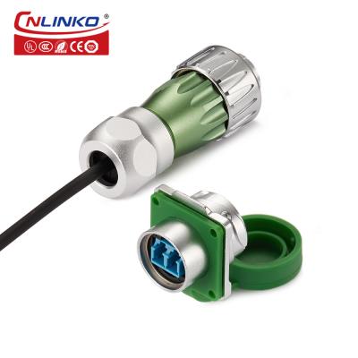China 0.15mm2 CUL Fiber Optic Cable Connectors Quickly Bayonet 24AWG IP67 for sale