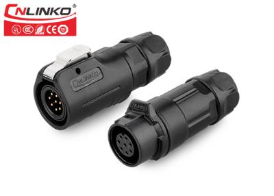 China Electromagnetic Waterproof Wire Connectors CNLINKO 8 Pin 22AWG 12v Circular for sale