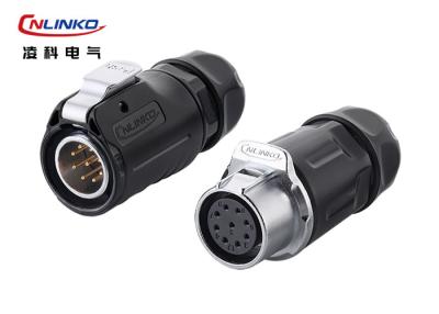 China LED Display Waterproof Plug Connector Cnlinko 9 Pin Butt Joint Zinc Alloy for sale