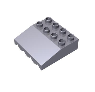 China GDS-D068 1 Side Slope 4X5 Wholesale Bricks And Blocks Assemble Parts With 8 Holes for sale