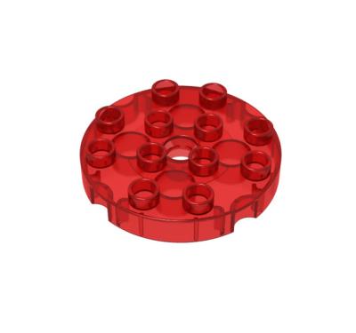 China GDS-D146 Big Wholesale Building Blocks Turntable 4 X 4 Round Plate With Pin Hole for sale