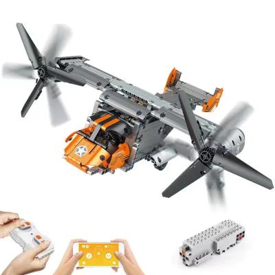 China V-22 Osprey Transport Aircraft Building Blocks Toys Compatible With MOC-10855 for sale