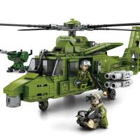 Quality Aircraft Helicopter Building Blocks Toys Iron Blood Heavy Equipment Military for sale