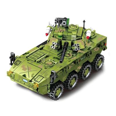China Military ZBL-09 Wheeled Infantry Fighting Vehicle Building Blocks Educational DIY Brick for sale