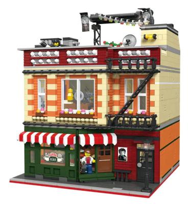China Central Perk Big Bang Theory Modular Friend Series Street Building Blocks With Led for sale