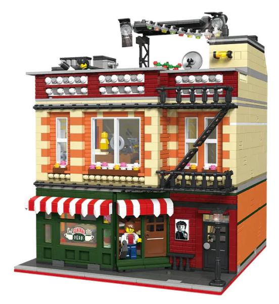 Quality Central Perk Big Bang Theory Modular Friend Series Street Building Blocks With Led for sale