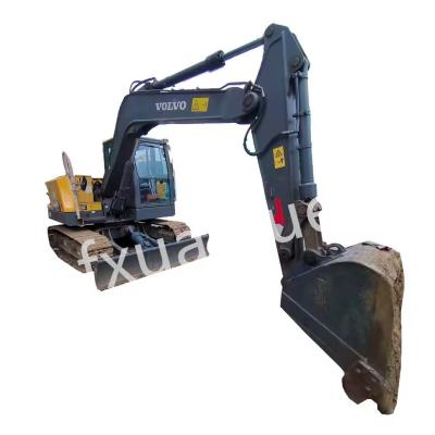 China 7T EC80D Used Volvo Plant Machinery Second Hand Micro Digger for sale
