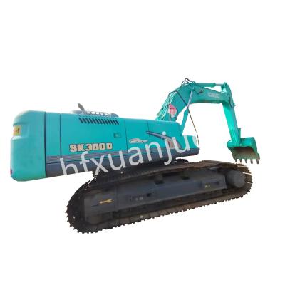 China 34700Kg 350 Used Kobelco Excavator Construction Machinery 6 Cylinders for sale