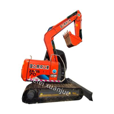 China Zaxis70 In 2020 Max Digging Radius 6320 Used Hitachi Excavator With Red Color for sale