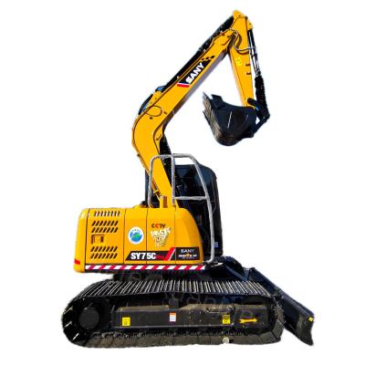 China SY75CPro 2021 Used Sany Excavator With Rated Power 43kw - 2200r/Min For Construction Site for sale