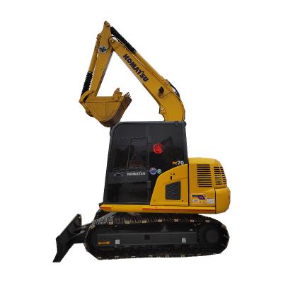 China Used PC70-8 Komatsu Construction Excavator With Max Digging Hight 7150mm for sale