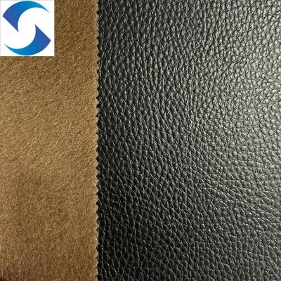 中国 Reliable Synthetic Leather Fabric - Fast Delivery and Free Sample faux leather fabric material for car seat cover 販売のため
