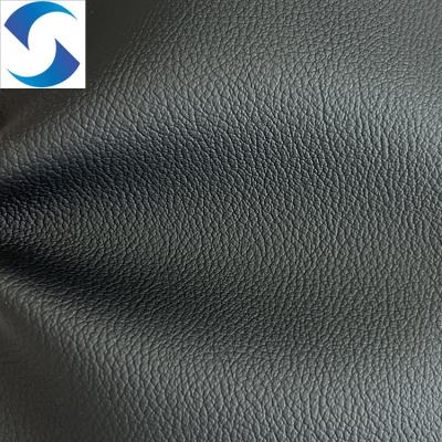中国 Abrasion-Resistant PVC Leather Fabric with Soft Feel for Upholstery 0.8mm Car Seat Cover Fabric Embossed 販売のため