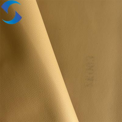 中国 PVC Leather Manufacture Polyester Brushed Back Synthetic Leather for Sofa Purse Furniture Bags 販売のため