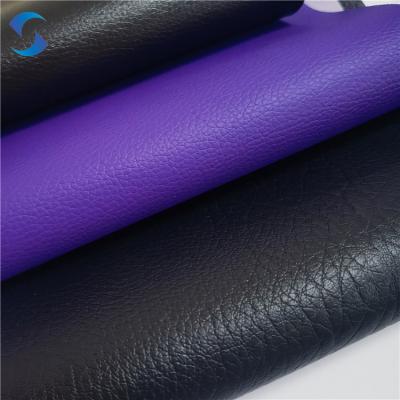 中国 Woven Backing Embossed Leather Fabric for Fashion Accessories sofa set living room furniture PVC faux leather fabric 販売のため