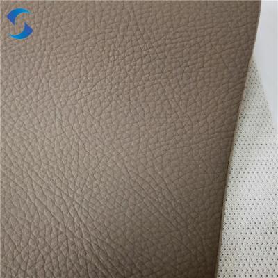 China Thickness 0.8mm±0.05 - Delivery Time 21days - PVC leather fabric - Embossed  synthetic leather fabric manufacturers for sale