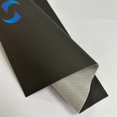 Китай Woven Backing Synthetic Leather Fabric - Bulk Purchase MOQ 1500 faux leather fabric black color width 140/160 продается