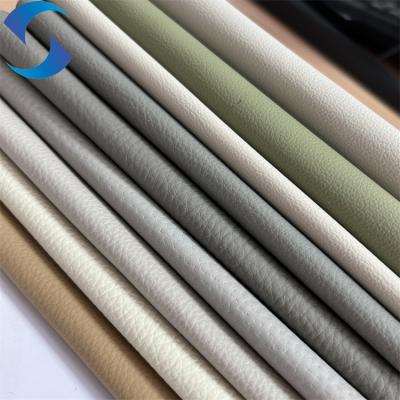 China Woven Backing Faux Leather Fabric For Upholstery With 100% Polyester Non Woven Sofa Fabric for sale