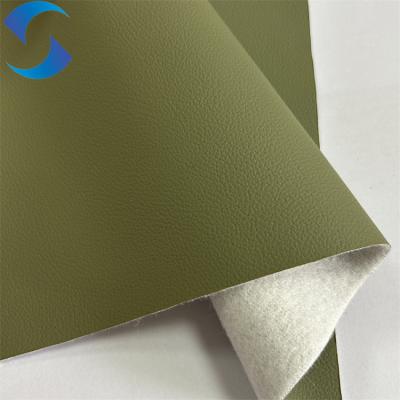 China Versatile Cat Paw PVC Leather Fabric Synthetic 1.15mm With Woven Backing for sale