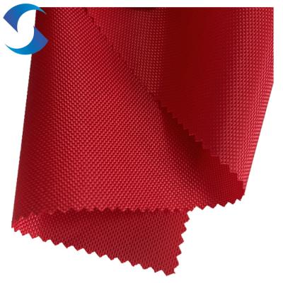 中国 100Polyester 400D Oxford Fabric Red PU Coated Waterproof Ripstop Fabric For Tent Awning 販売のため