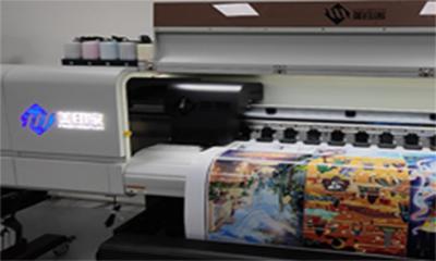 China Tinta a base de agua del TINTE de Indoor Advertising Printer de la impresora de la anchura 1250M M en venta