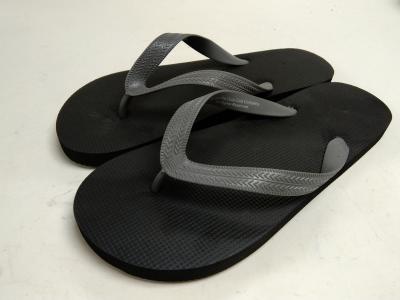 China Black Recycled Summer Beach Flip Flop With TPU Strap For Men for sale