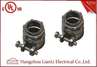 China Flexible Conduit Straight Squeeze Connector Electrical Zinc Die Casting UL Approvals for sale