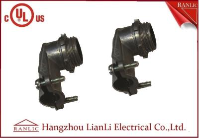 China Os encaixes flexíveis de aço da canalização espremem 90 o conector do grau BX, no. E469552 do arquivo do UL à venda