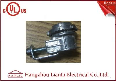 China Grey Galvanized Saddle Connector 3/8“ 1/2“ voor Metaal Flexibele vermelde Buis UL CUL Te koop