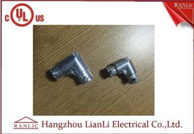China Cinc Zamak EMT Conduit Fittings el 1/2 4 EMT tipo del tornillo de presión del codo de 90 grados en venta