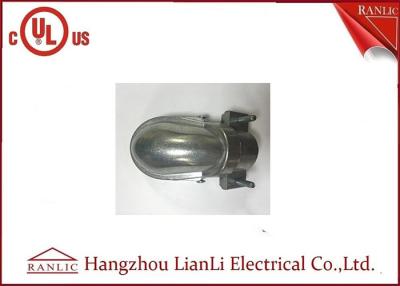China Polishing Finish Galvanized Rigid Steel Conduit Clamp Type , Silver EMT Conduit Caps for sale