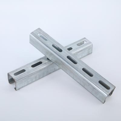 China Steel 41x21mm 41x41mm Slotted Strut C Channel None Slotted for sale