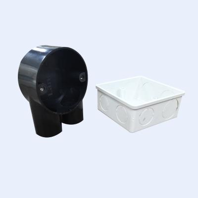 China Electrical Plastic Fireproof Wall Mounting PVC Junction Box 75x75Mm 74x74Mm for sale
