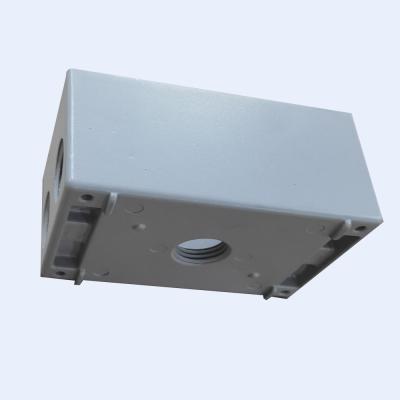 China PVC beschichtete Grey Waterproof Terminal Box 3 5 Löcher mit Npt-Faden zu verkaufen