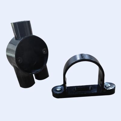 China PVC Cable Conduit Terminal Gang Box Space Bar Saddle Black White for sale