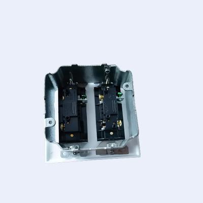 China RuffIn Prefabrication 2 Gang Wall Switch With Plaster Ring 1/2