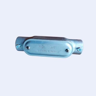 China Hot Dip Galvanized Malleable Iron Junction Box Conduit Darcromate Finish for sale