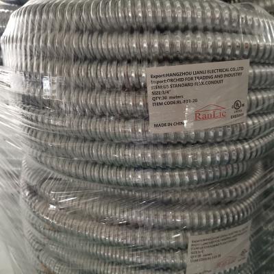 China Hot Dip Coil Flexible Conduit Fittings UL Listed For Cable Management System for sale