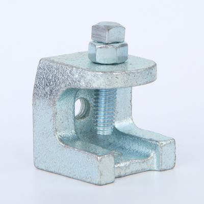 China 1/4'' Malleable Iron Beam Clamp US Standard ELectro Galvanized for sale
