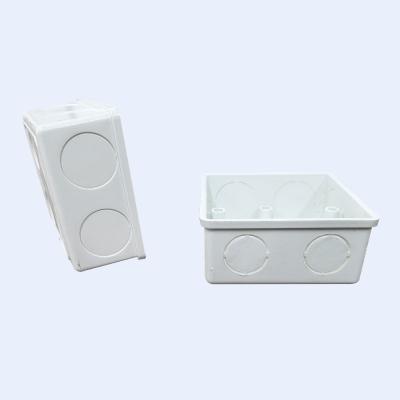 China 35mm Hight UPVC 1 Way Junction Box With Brass Screws White Color for sale